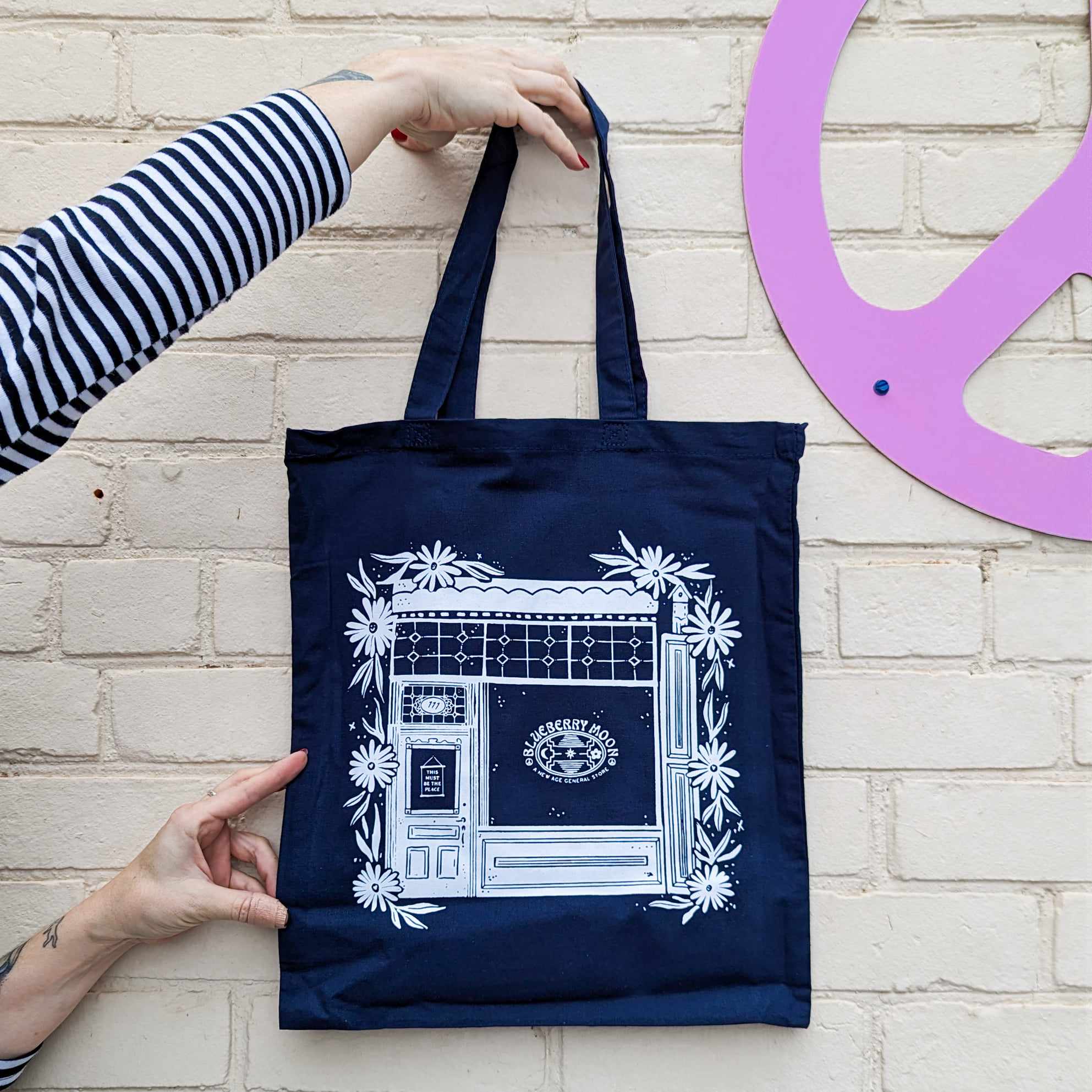 Blueberry tote online bag