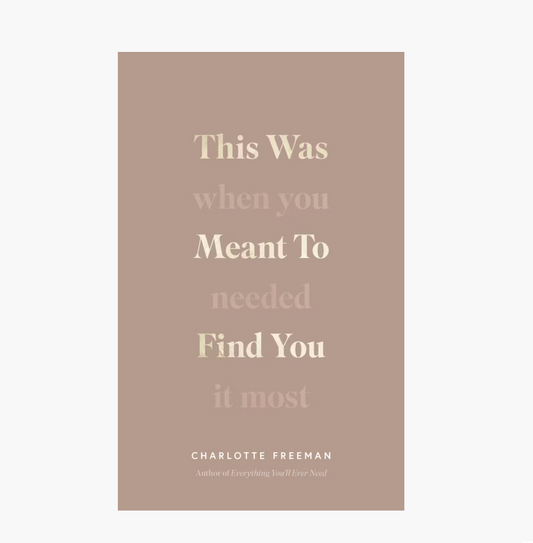 "This Was Meant To Find You (When You Needed It The Most)" by Charlotte Freeman