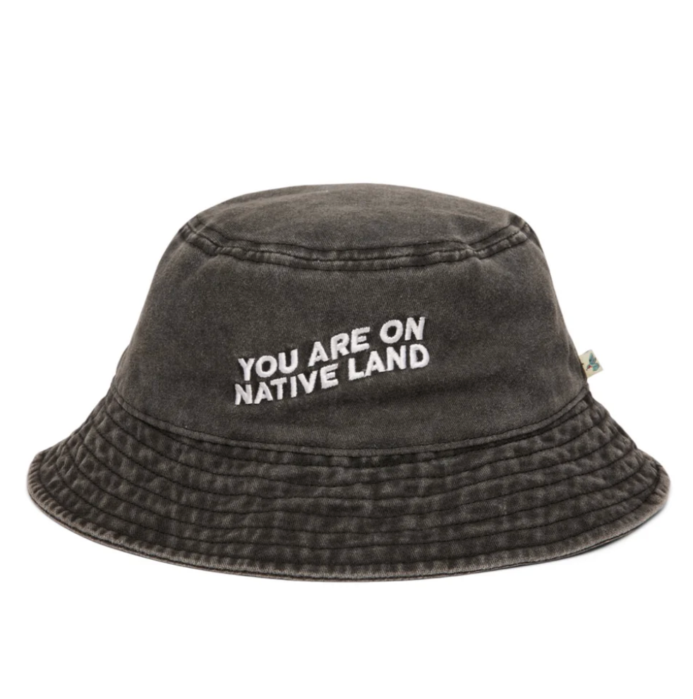 'YOU ARE ON NATIVE LAND' Bucket Hat